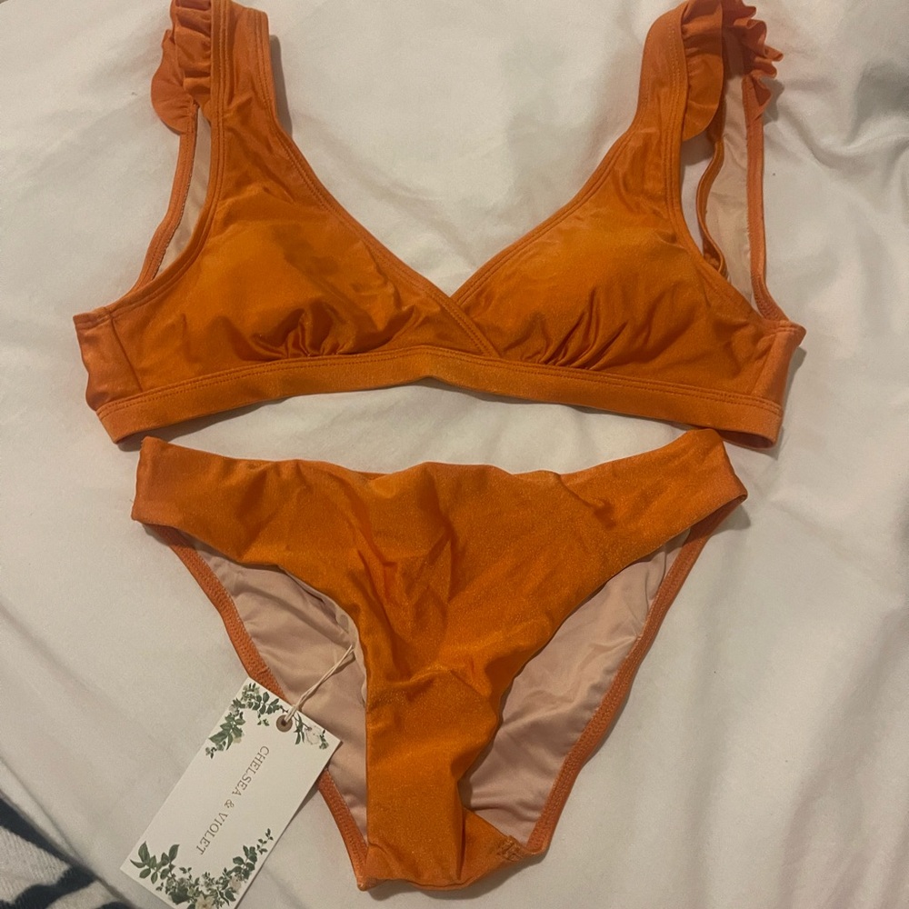Chelsea and violet bikini